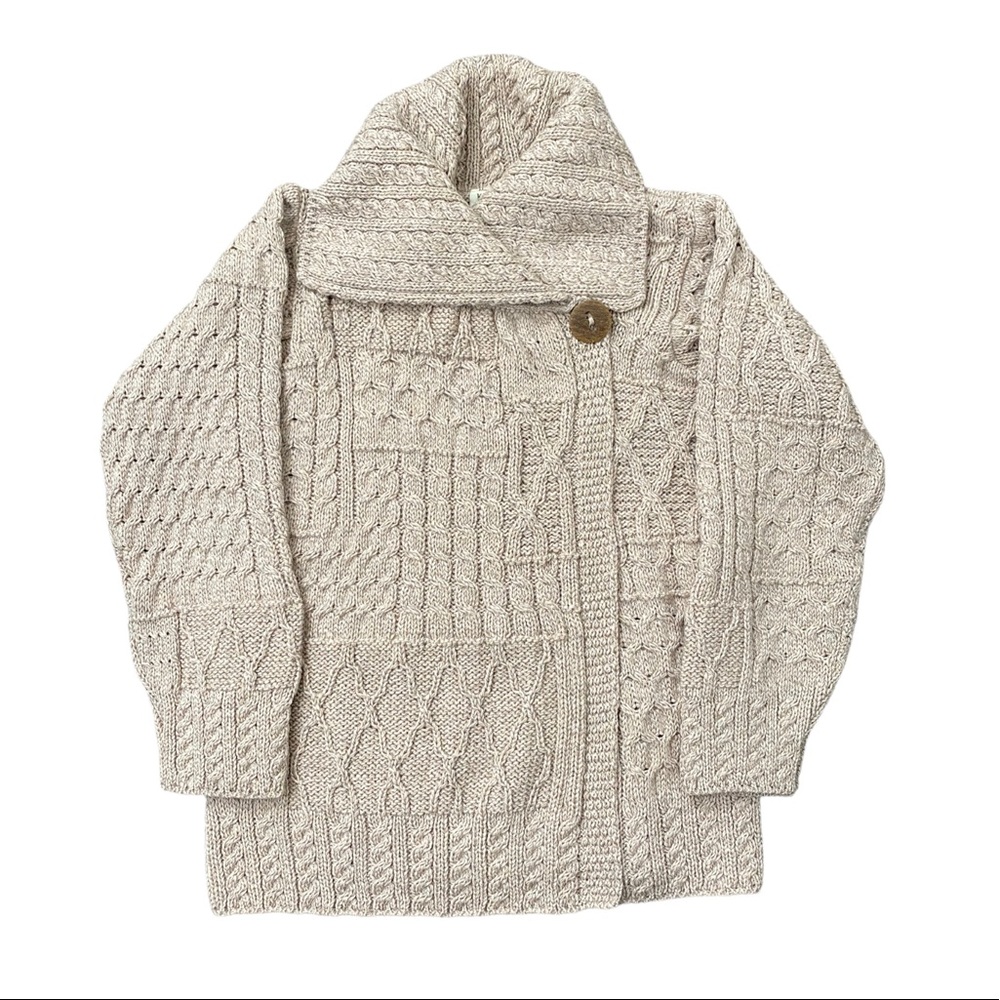 KILRONAN KNITWEAR Wool Wrap Cardigan